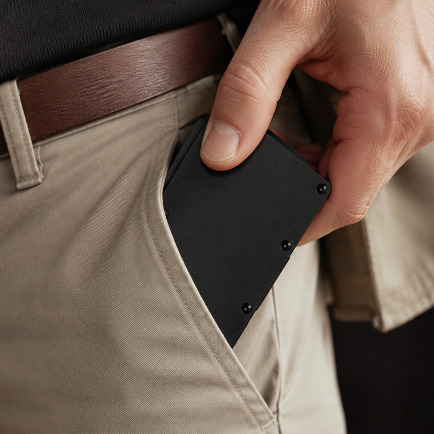 Norr Wallet®- Cartera Aluminio Negro Mate