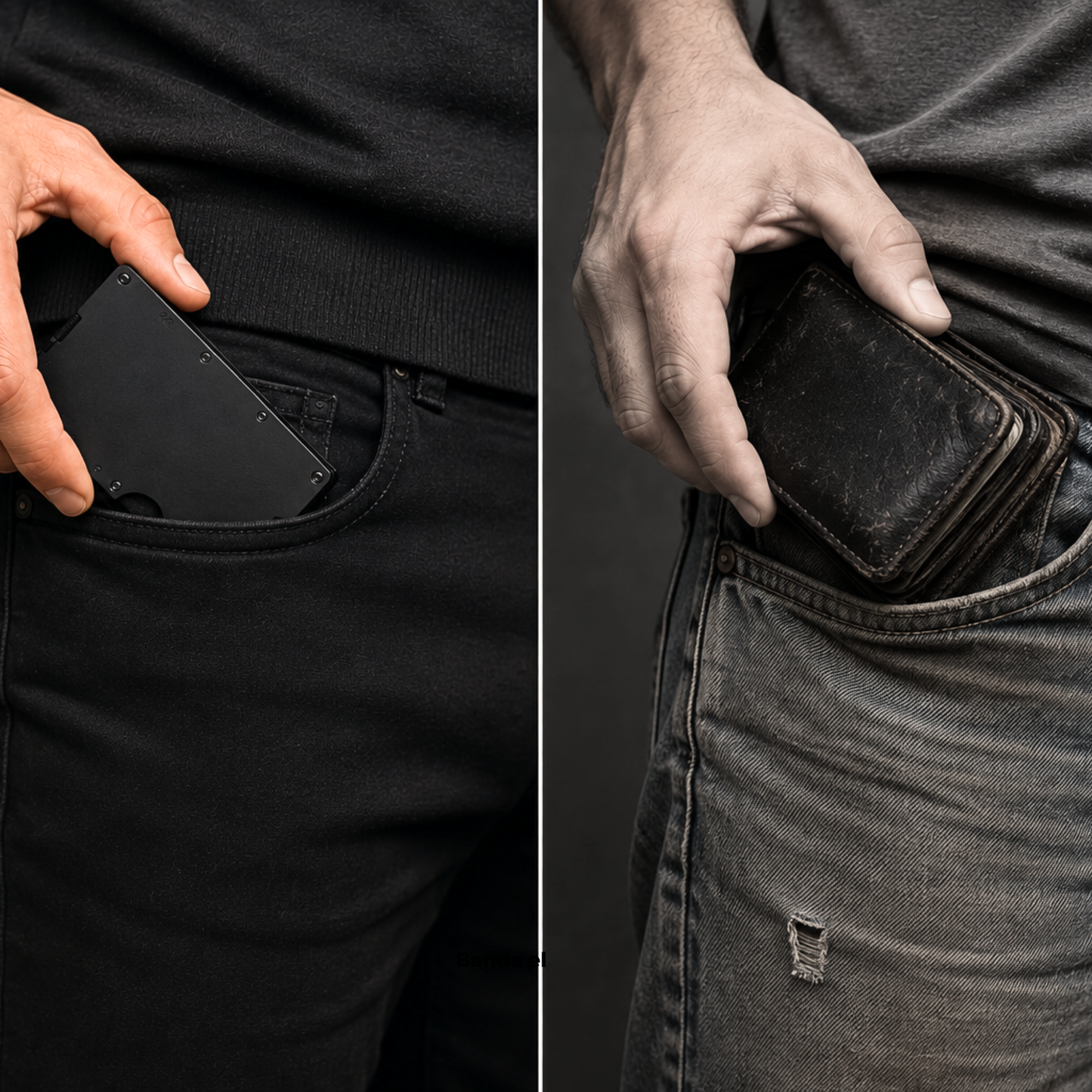 Norr Wallet®- Cartera Aluminio Negro Mate